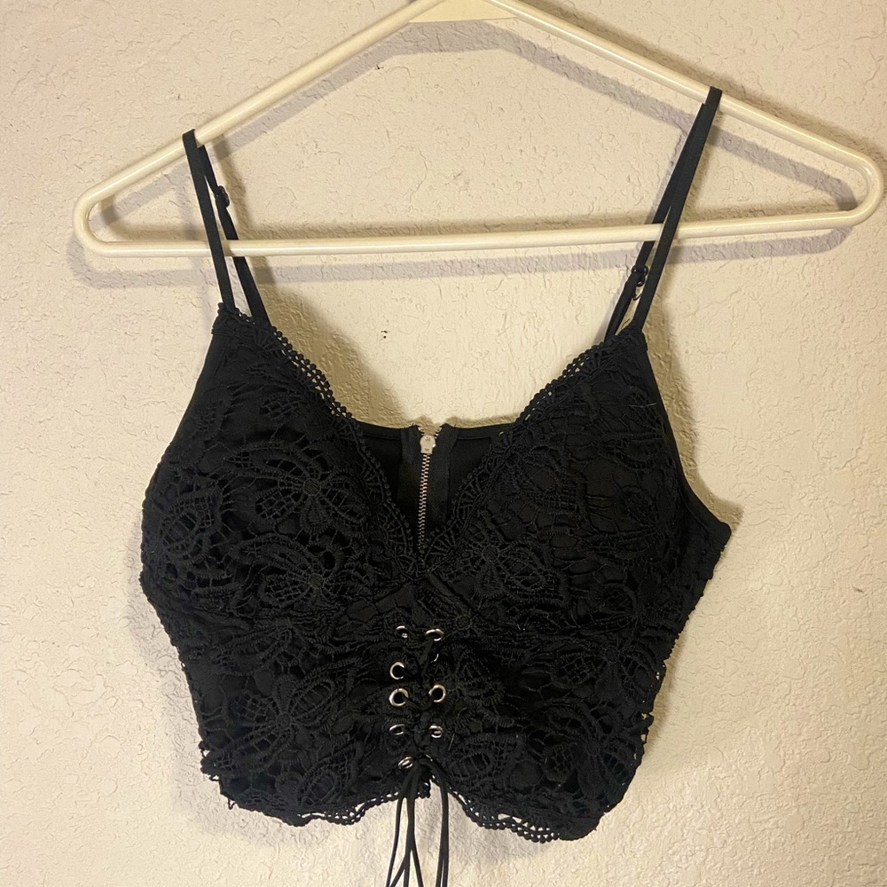 Hesperus Black Tank Top, Size Small